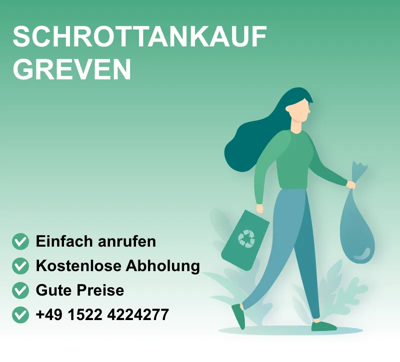 Schrottankauf Greven : Profitieren Sie von unserem kundenfreundlichen Service: Wir holen Ihren Schrott direkt bei Ihnen ab, bewerten ihn transparent und zahlen Ihnen einen marktgerechten Preis – bar oder per Überweisung. So wird das Verkaufen von Schrott schnell, unkompliziert und lohnenswert!